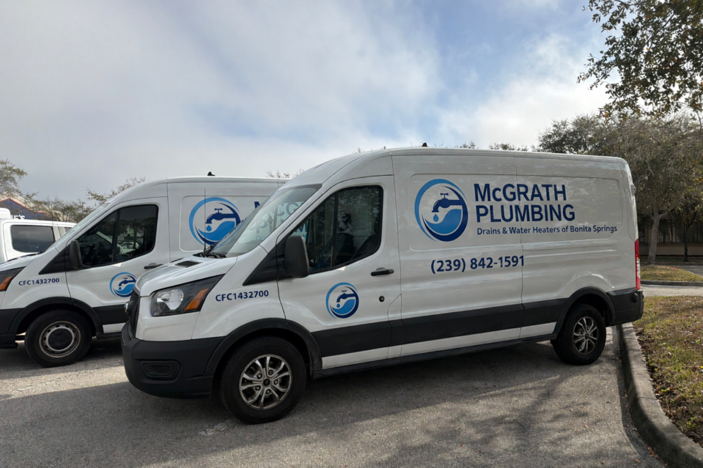 McGrath Plumbing service van in Bonita Springs